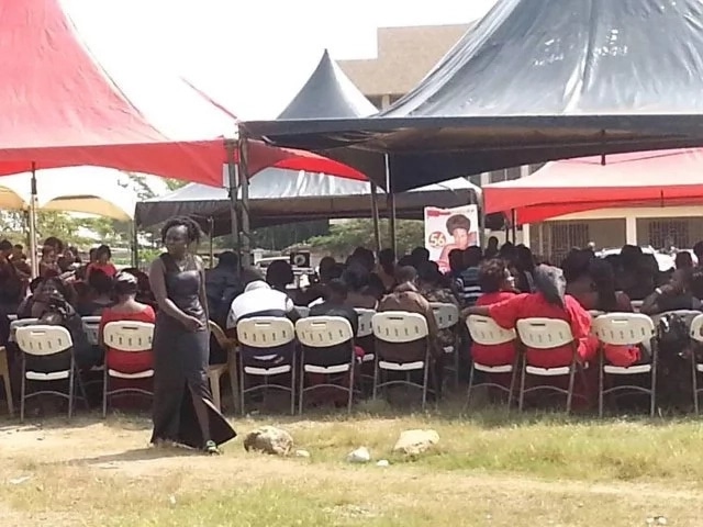 Sad photos from burial of late Ghanaian actress, Gifty Temeng