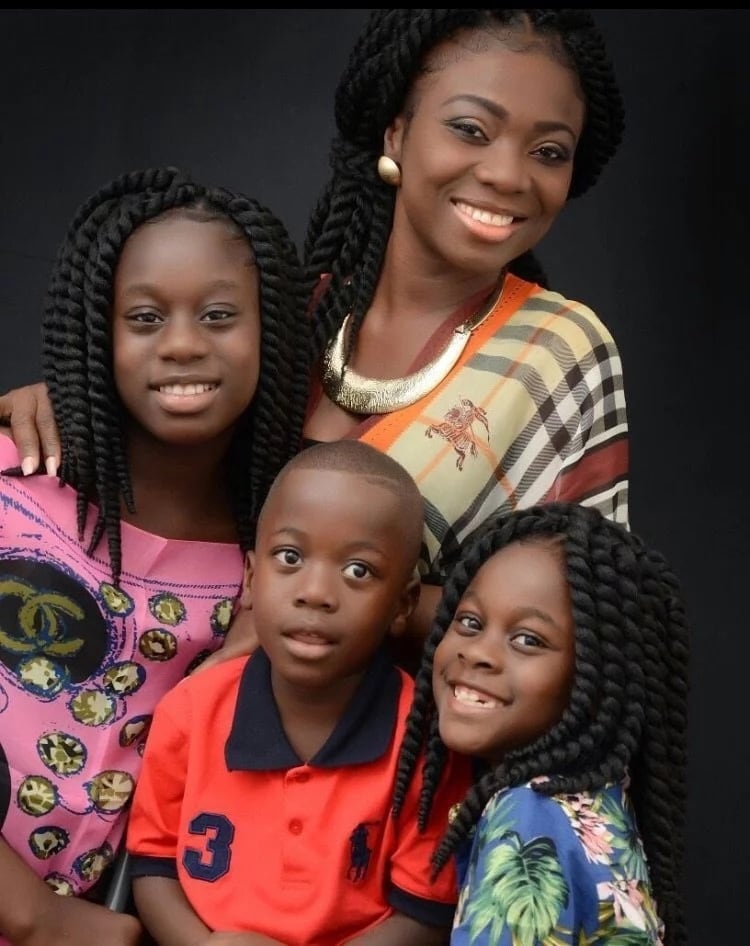 Stacy Amoateng with family