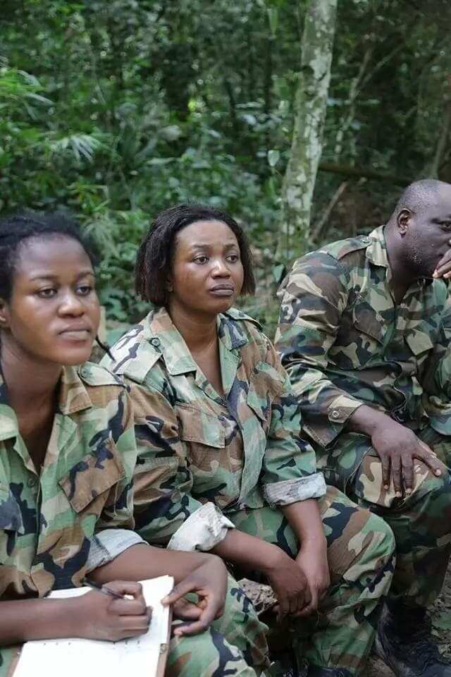 Female soldiers release wild photos as they complete training at Achiase