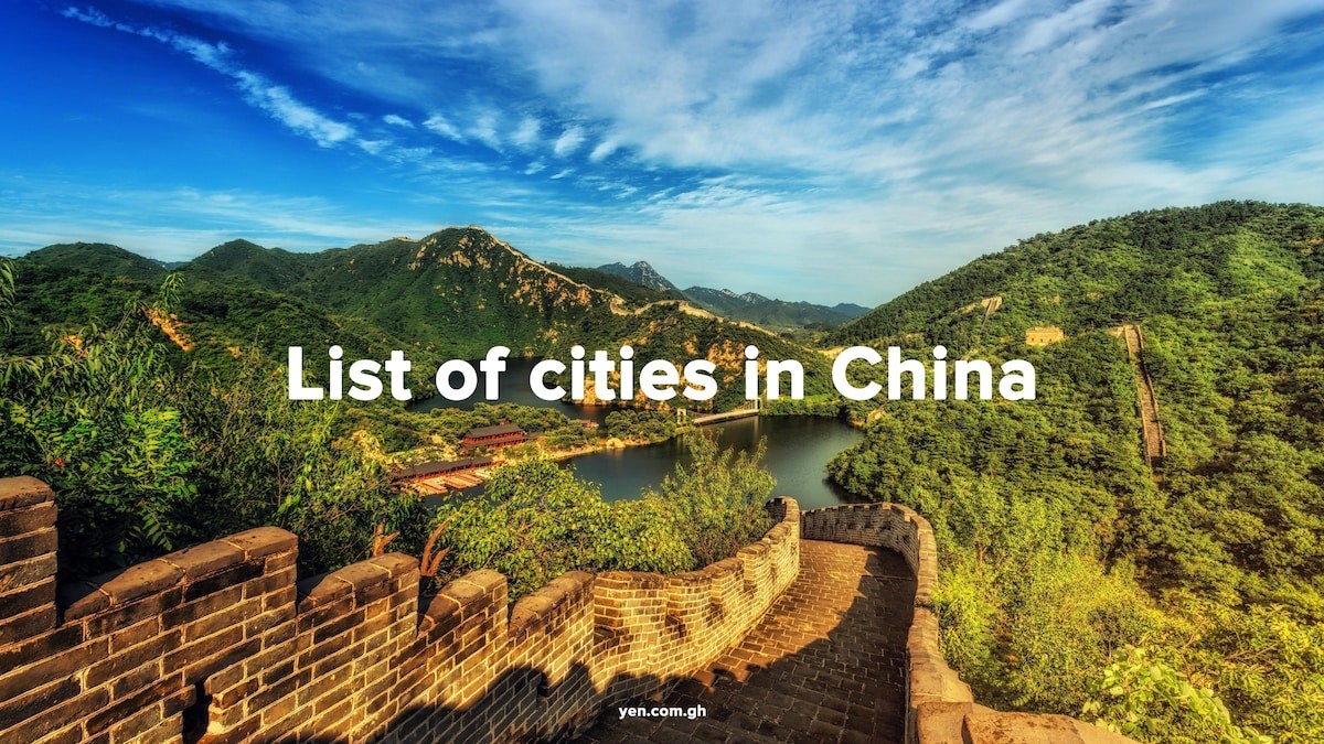 list of cities in china, names of cities in china, list of chinese cities