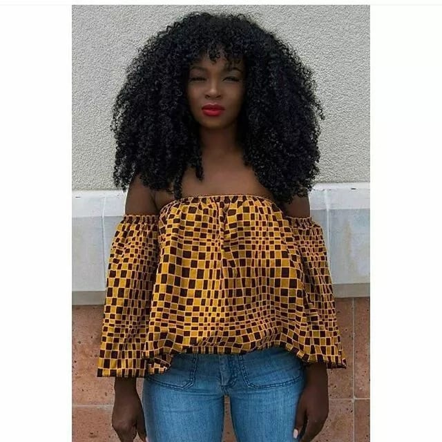 Latest African print crop tops in 2018
