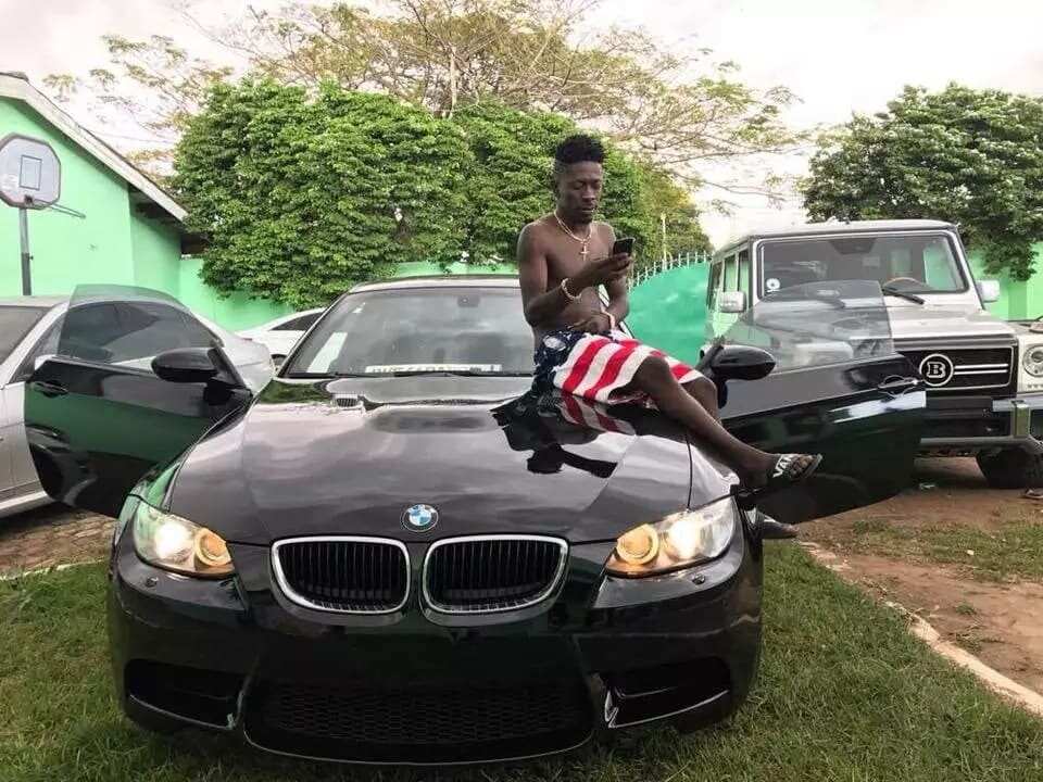 Shatta Wale shows off cars in his garage and his latest BMW addition to his fleet