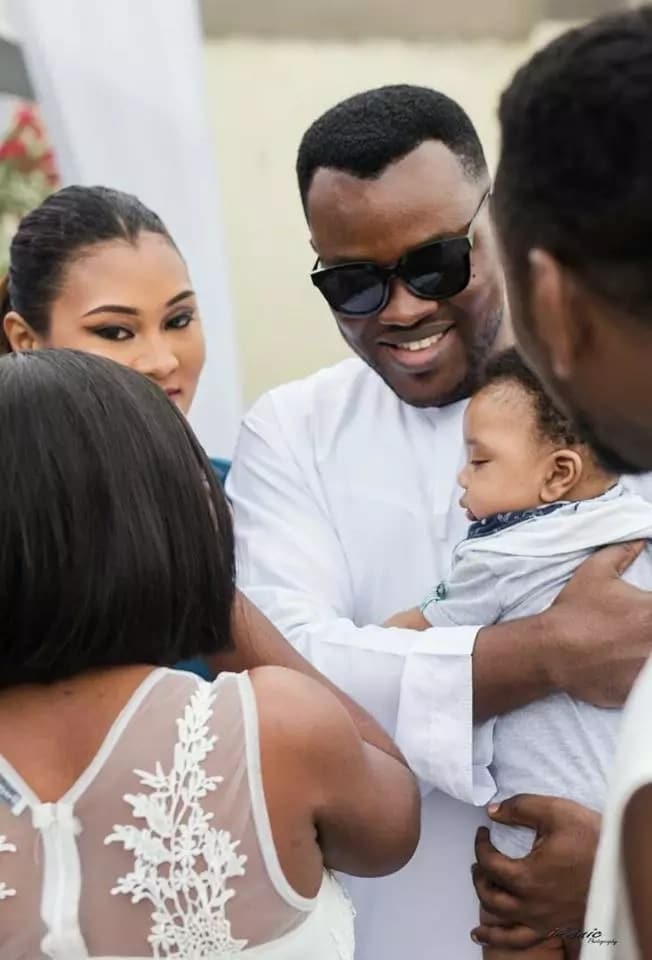 John Germain holds naming ceremony for his son