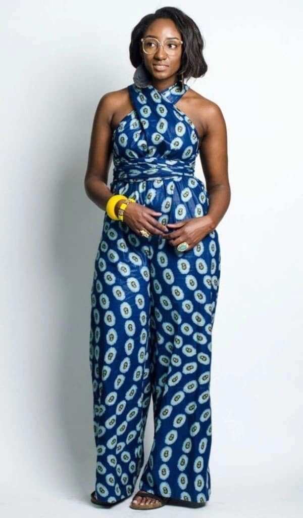 jumpsuit in african print