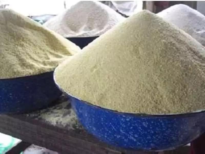7 ‘ready to go’ foodstuff found in almost all households in Ghana; Gari is the leader