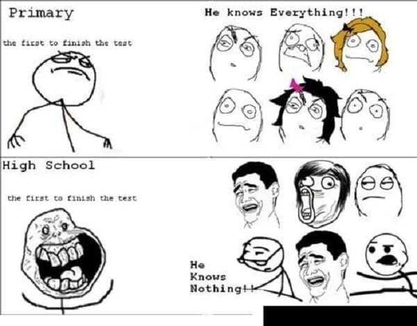 Funny memes about school