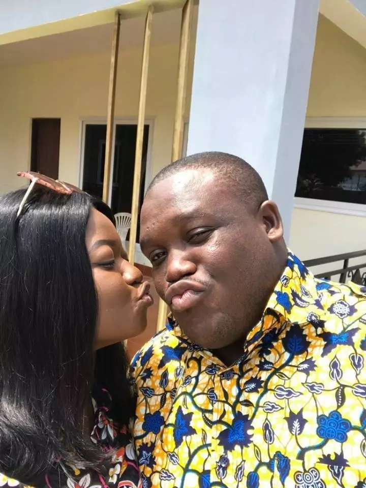 Photo: Sam George shows off his wife