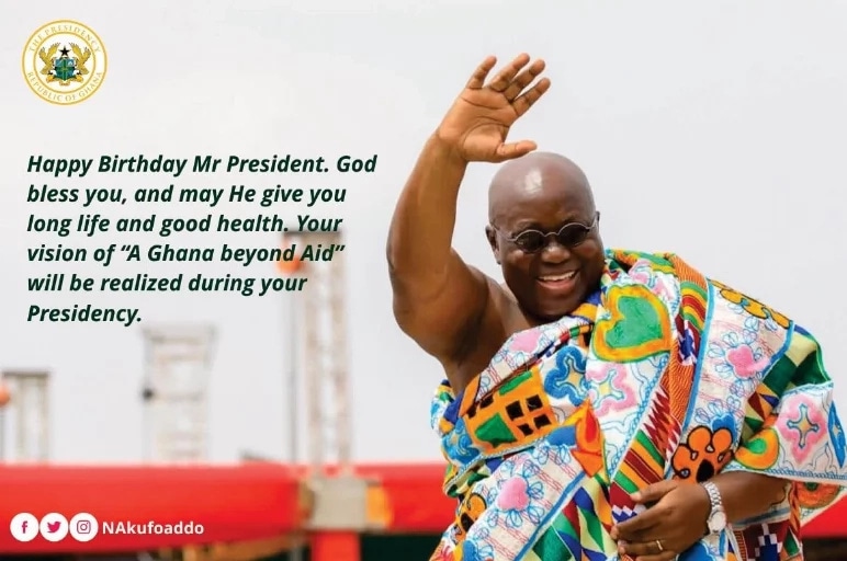 Ghanaians celebrate Akufo-Addo as he turns 73 today