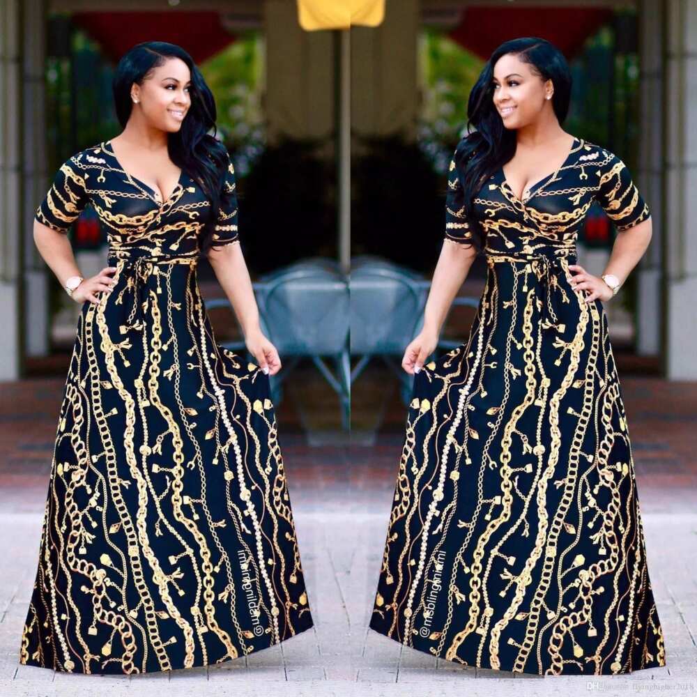 African print long dress styles, latest long african dresses, african print dress styles