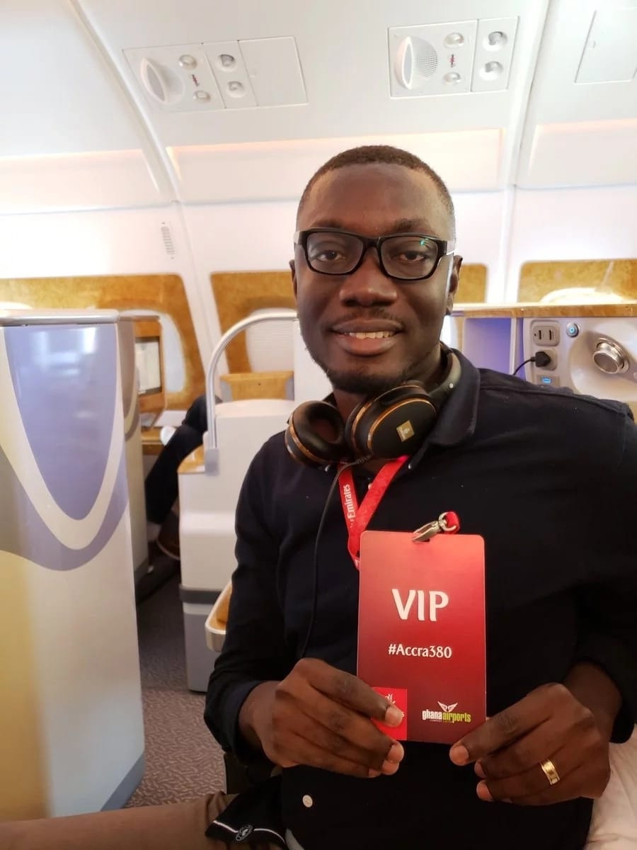 Photos: World's biggest plane being flown by Captain Quainoo finally lands in Accra