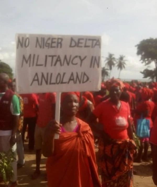 Angry Keta residents in a massive demo over oil exploration