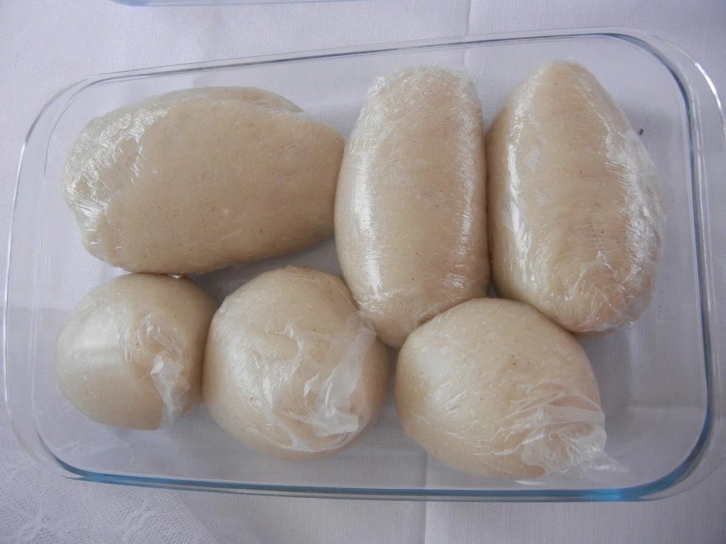 Banku made with corn dough