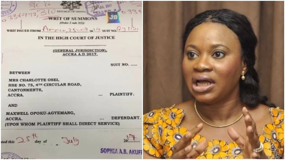 Official: Charlotte Osei sues lawyer for aggrieved EC workers