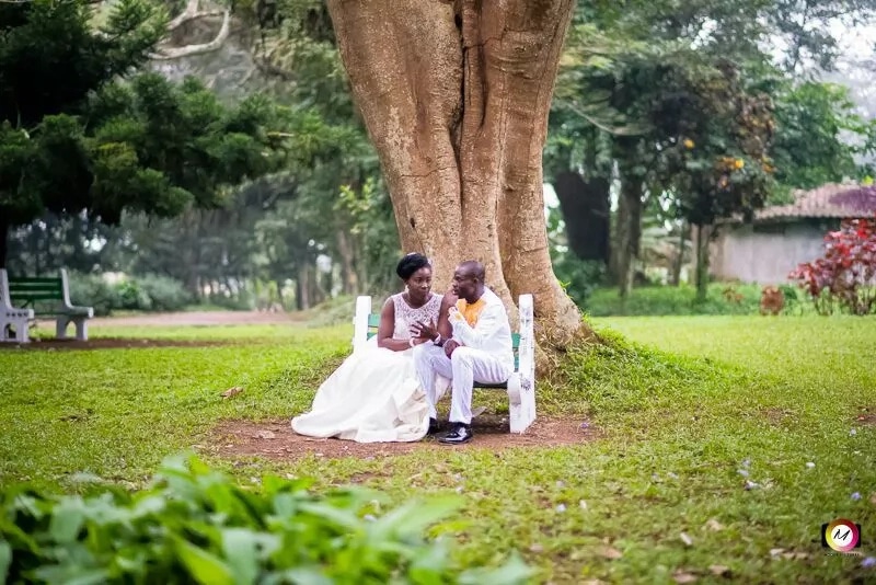 Wedding photos of Manasseh Azure Awuni and Becky