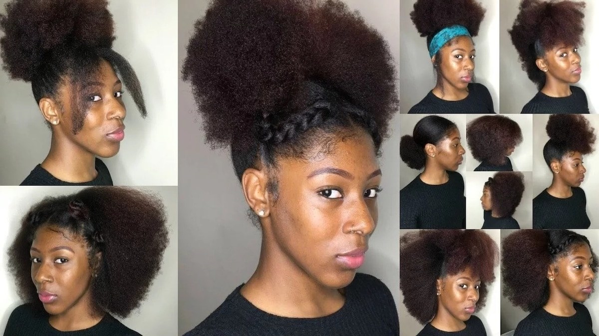 Styles for natural hair: braid, twist, weave, short, long 