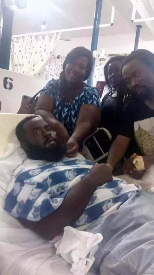 Photos: Rapper OJ Blaq hospitalised after kidney failure