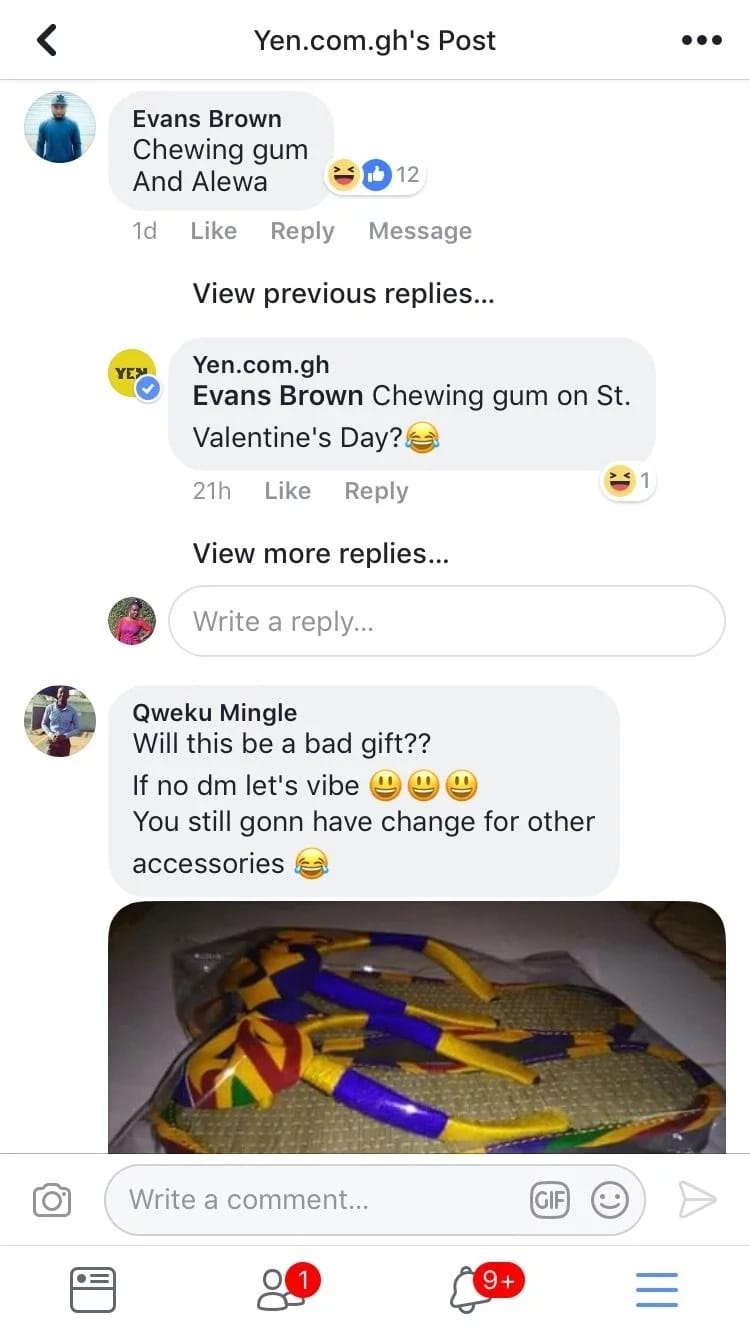YEN readers share their views on what they can buy for their lovers on Valentine’s Day with GHC50