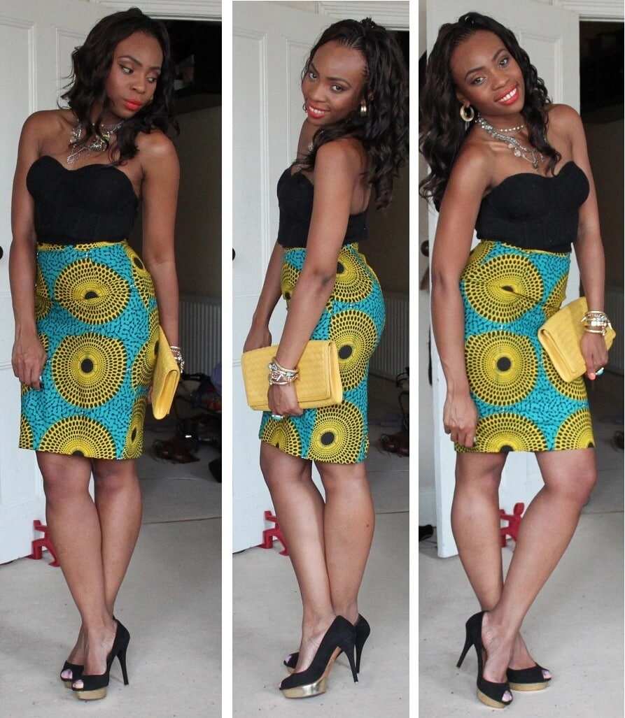 kitenge office dresses, african print office wear