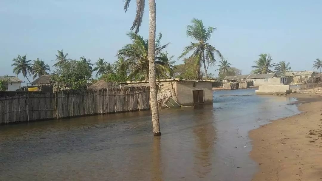 Wild sea waves swallow homes in Volta Region
