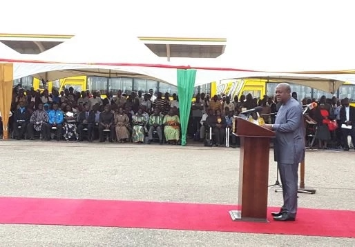 Mahama presents over 300 vehicles to educational institutions