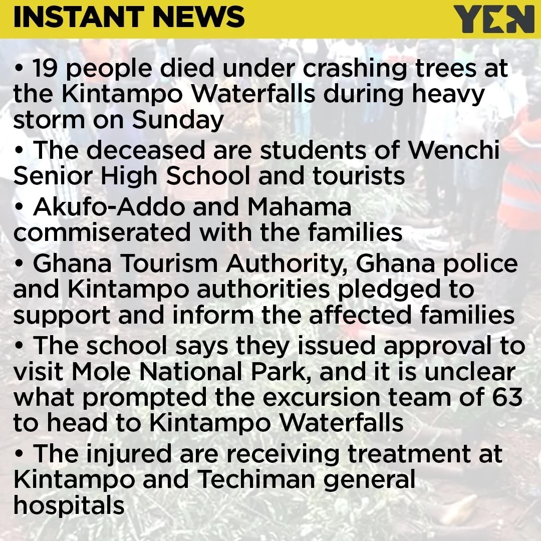 18 confirmed dead in Kintampo waterfall disaster