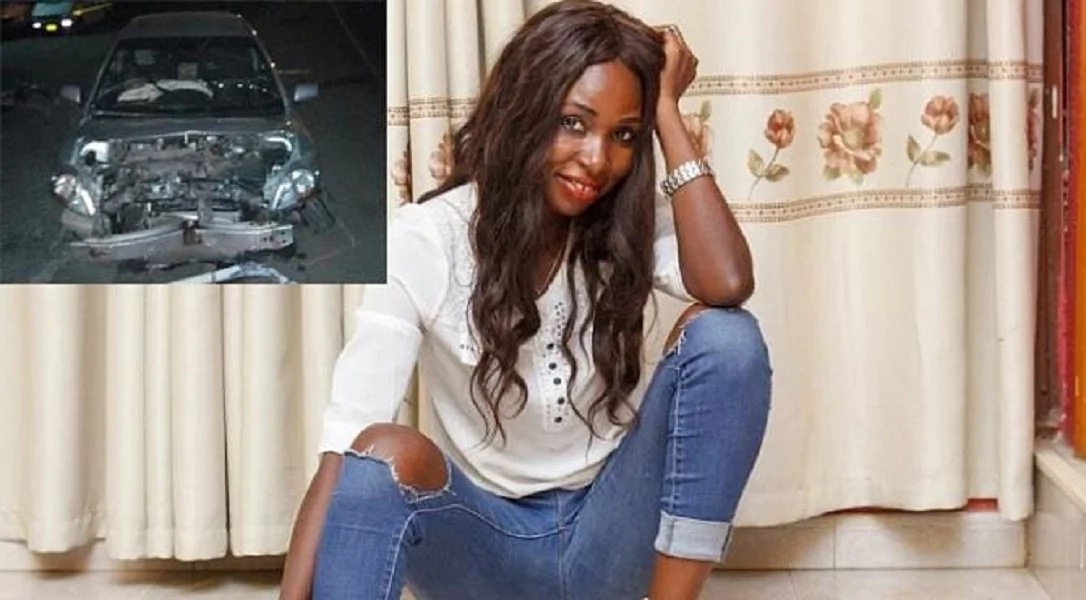 PHOTOS: Efiewura star, Stella Kekeli Atakora, survives horrific car crash