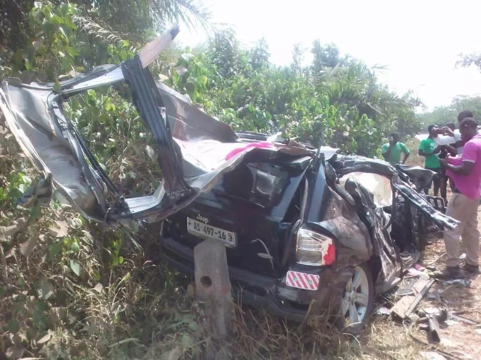 Photos: Ebony’s accident car damaged beyond repair