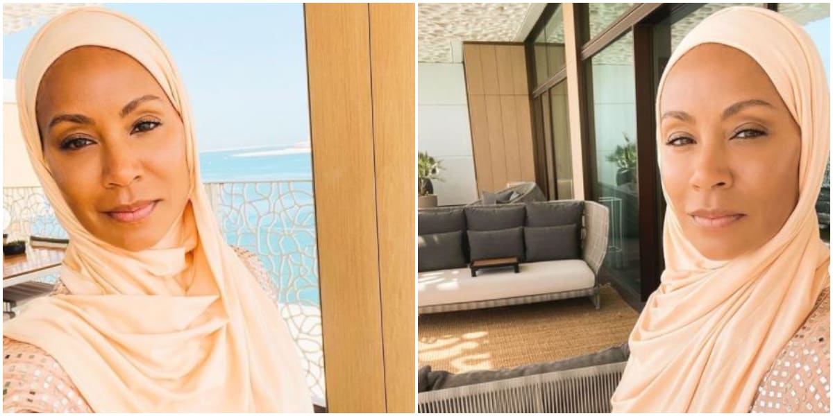 Ramadan: Lovely Photos of American Actress Jada Pinkett Smith Wearing Hijab, Fans React