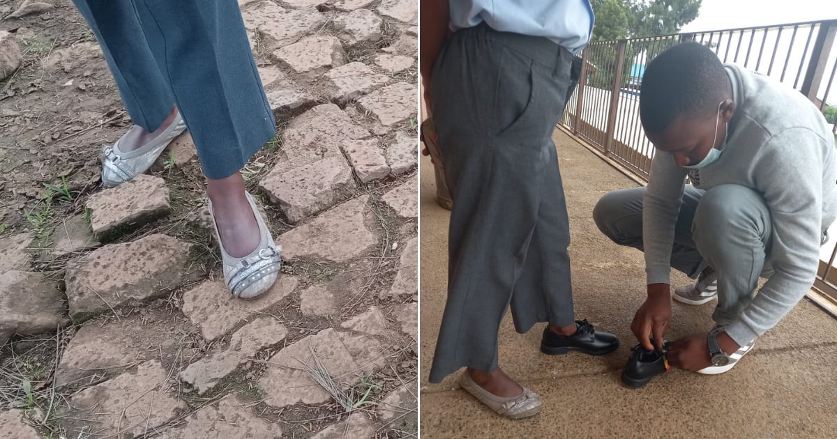 Ubuntu, social media, school shoes, South Africa