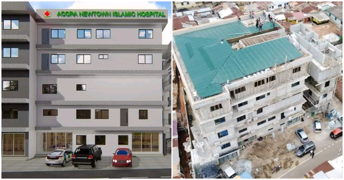 The design of the project (left) and the construction of the project (right)