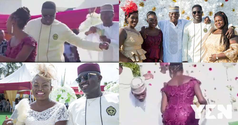 Stonebwoy's sister shares video of her brother splashing money at her wedding