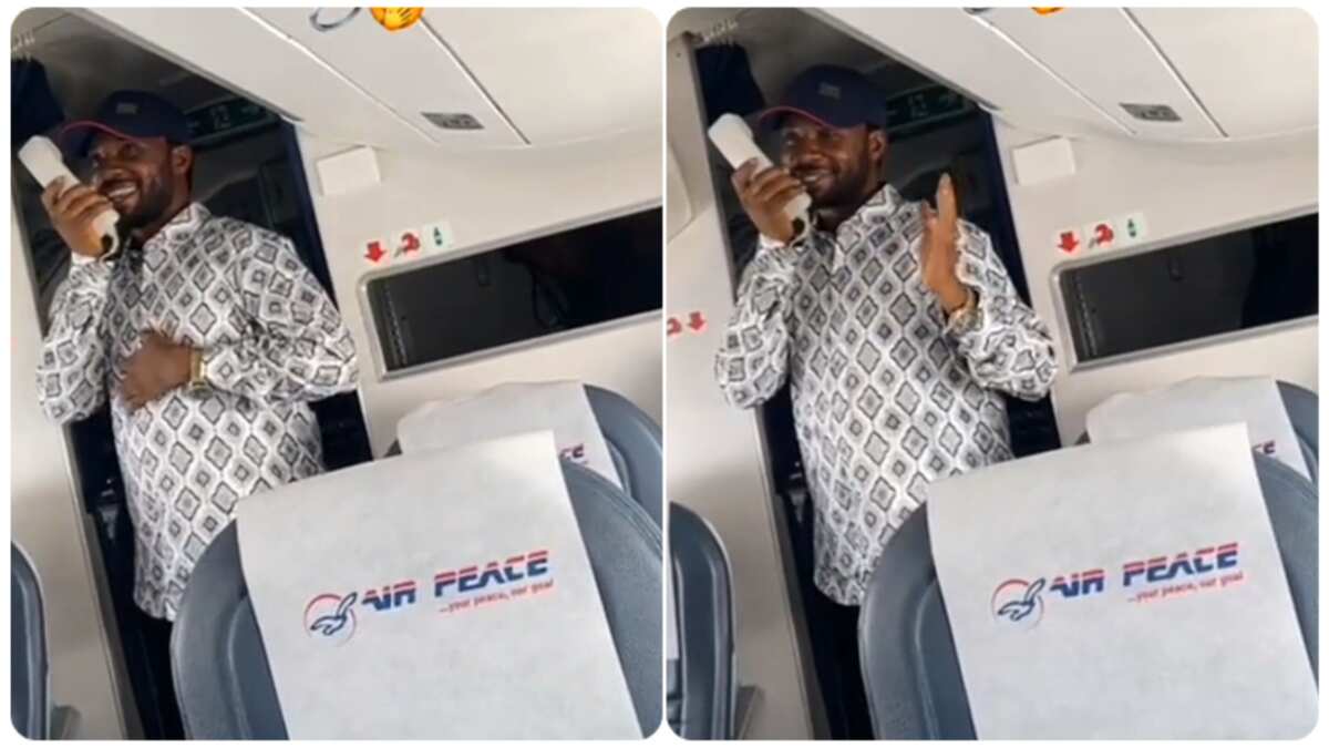 Man proposes to girlfriend while flying on Air Peace: " Love in airplane"