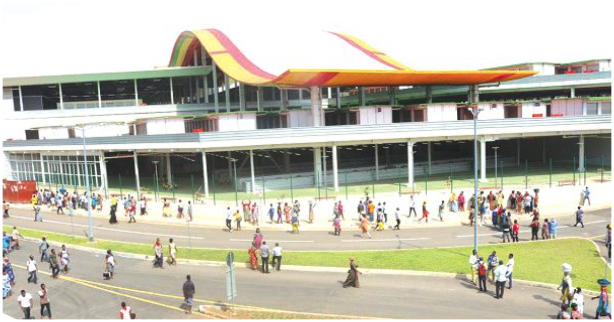 The new Kejetia market in Kumasi
