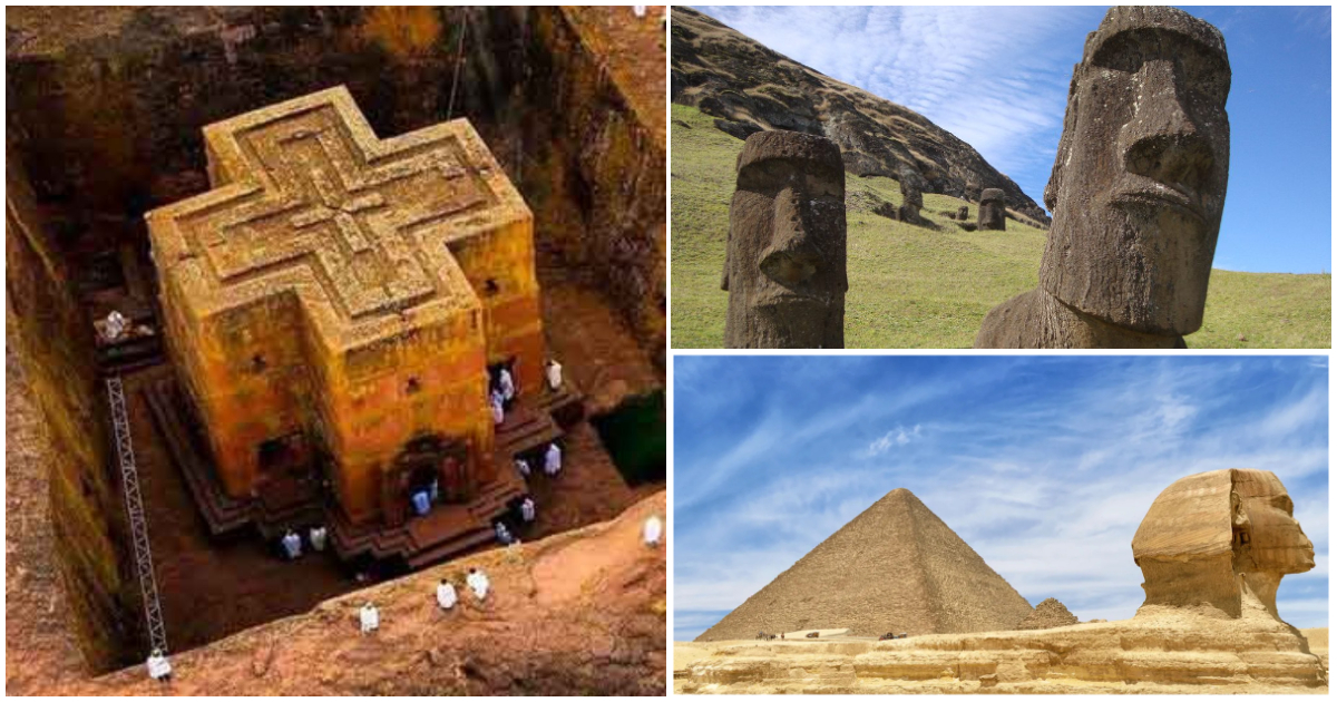 Unbelievable man-made landmarks like pyramid of Giza and their location in the world