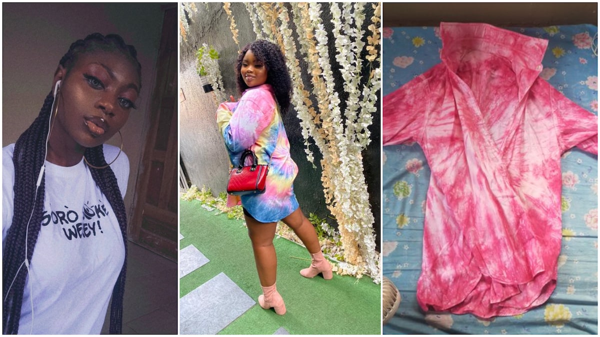 Nigerian lady laments after her online shopping goes wrong, gets unfitting outfit