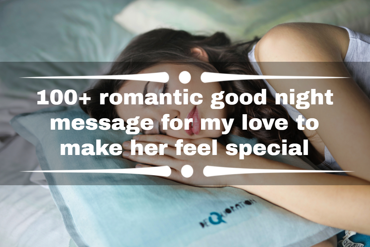 romantic good night message for my love