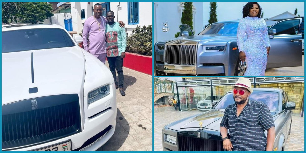 Videos of Chairman Wontumi, Kwaku Oteng, and 4 other rich Kumasi people who drive Rolls-Royce in the city
