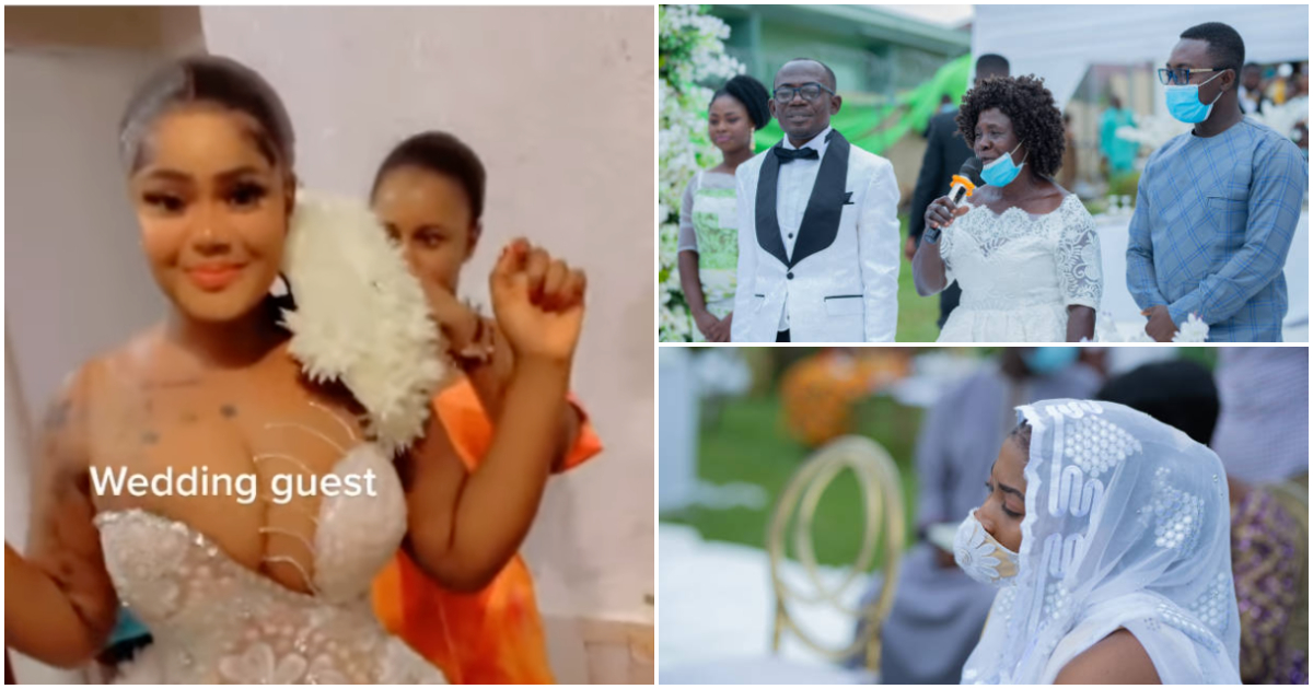 Wedding guest slays in a white dress