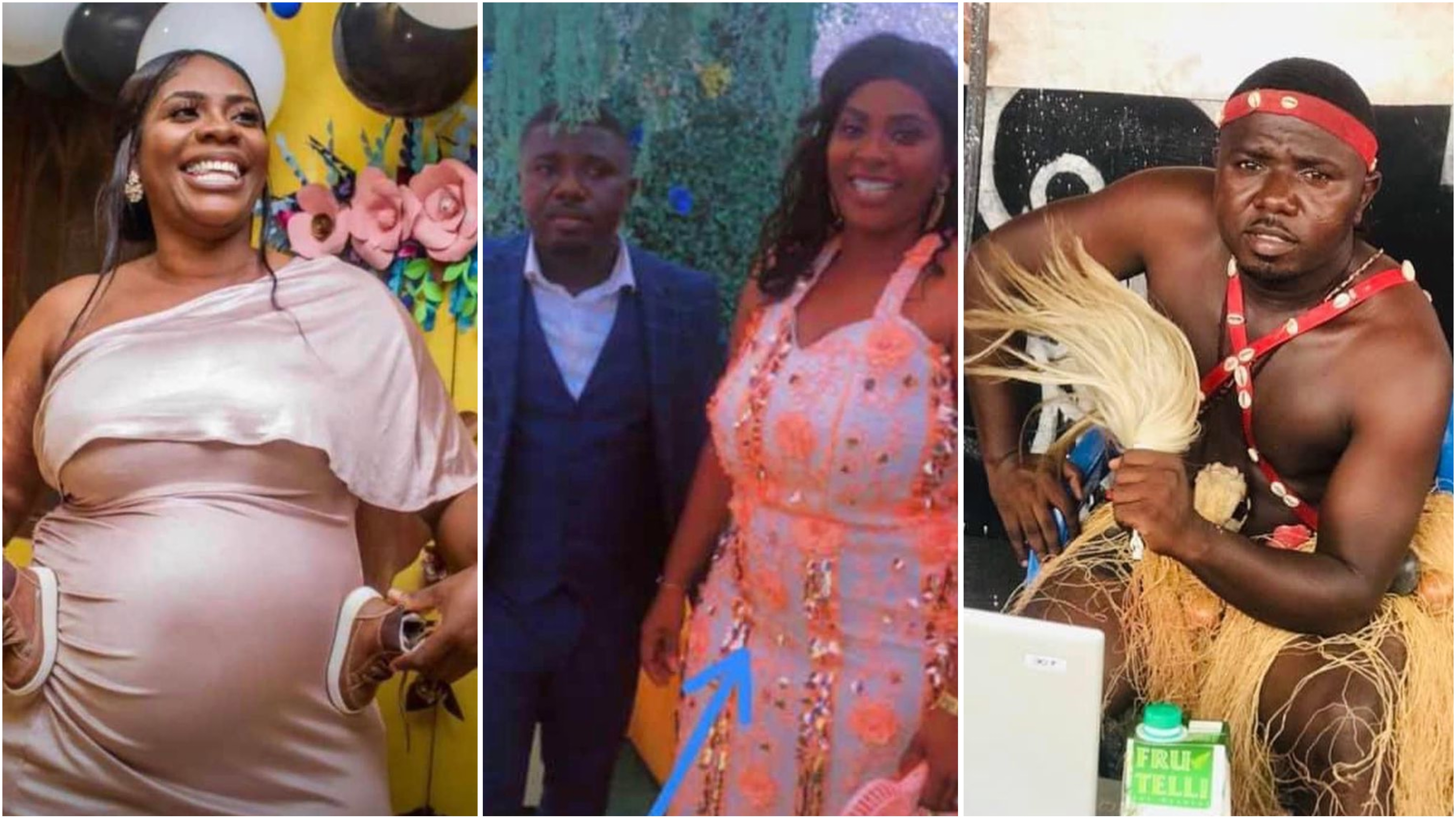 Heartbreaking: Kumawood actor Okomfo Kolege loses pregnant wife and unborn baby, sad photos drop