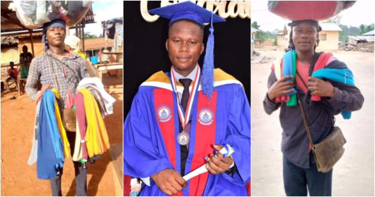 Meet the Ghanaian UEW graduate with 1st class who sells secondhand clothes to survive