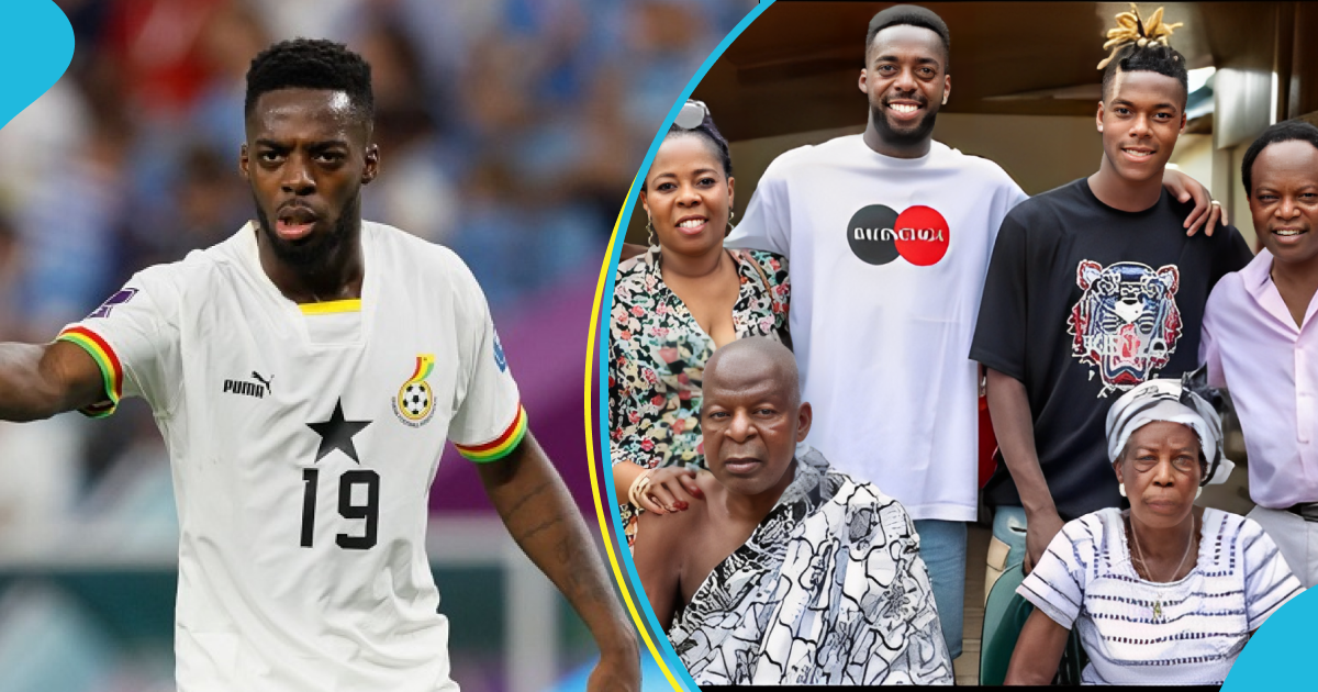 Inaki Williams: Ghanaian player flaunts adorable family, peeps delight to see his grandparents