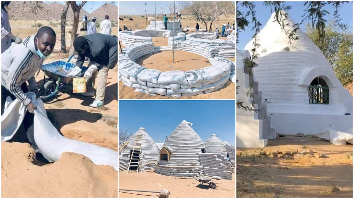 Hospital built with bags of sand wows people, many say design is beautiful