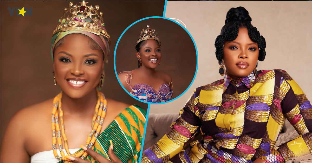 2023 Ghana's Most Beautiful winner Selorm looks resplendent in a classy kente gown to mark her birthday
