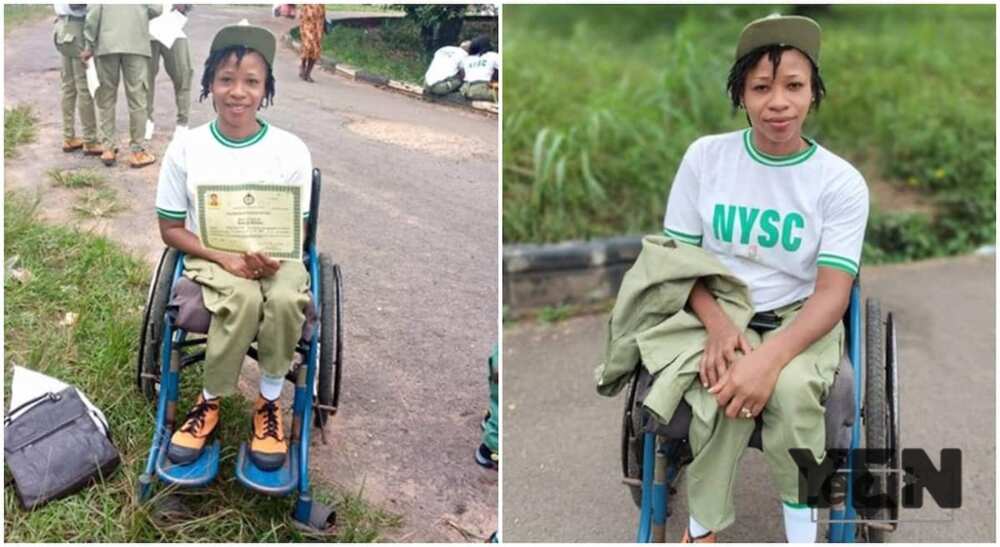 Judith Chioma, Disabled Nigerian mum of three passes out of NYSC.