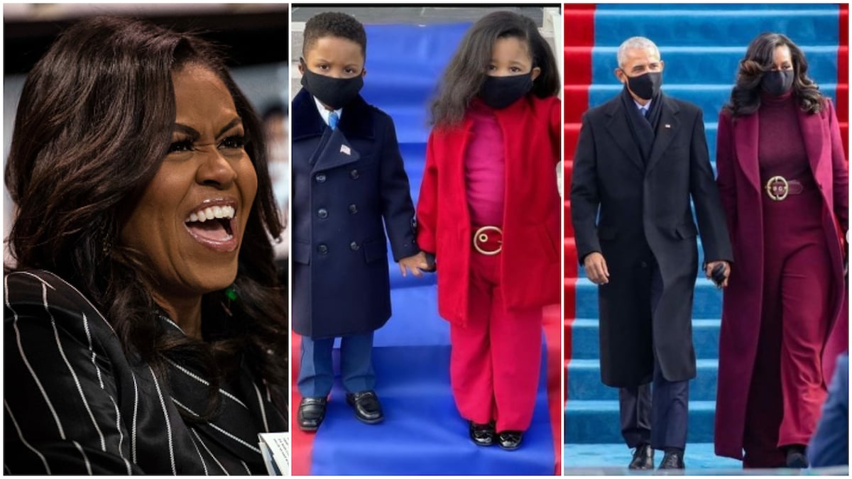 Michelle Obama hails kids who recreated her inauguration outfit, says they nailed it