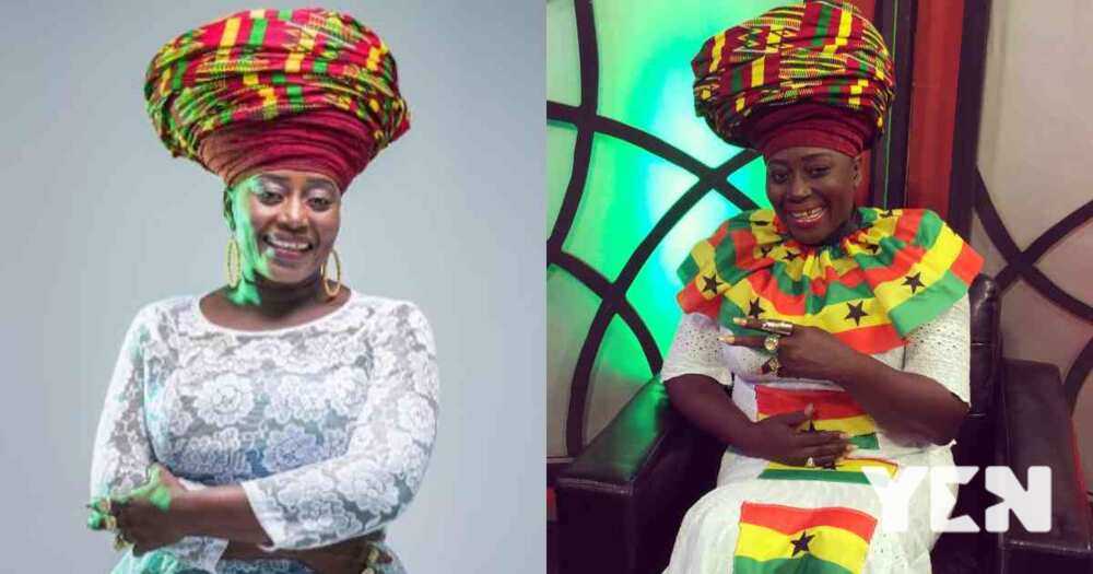Akuma Mama Zimbi: Video of the TV star keeping phones in her 'gele' draws laughter