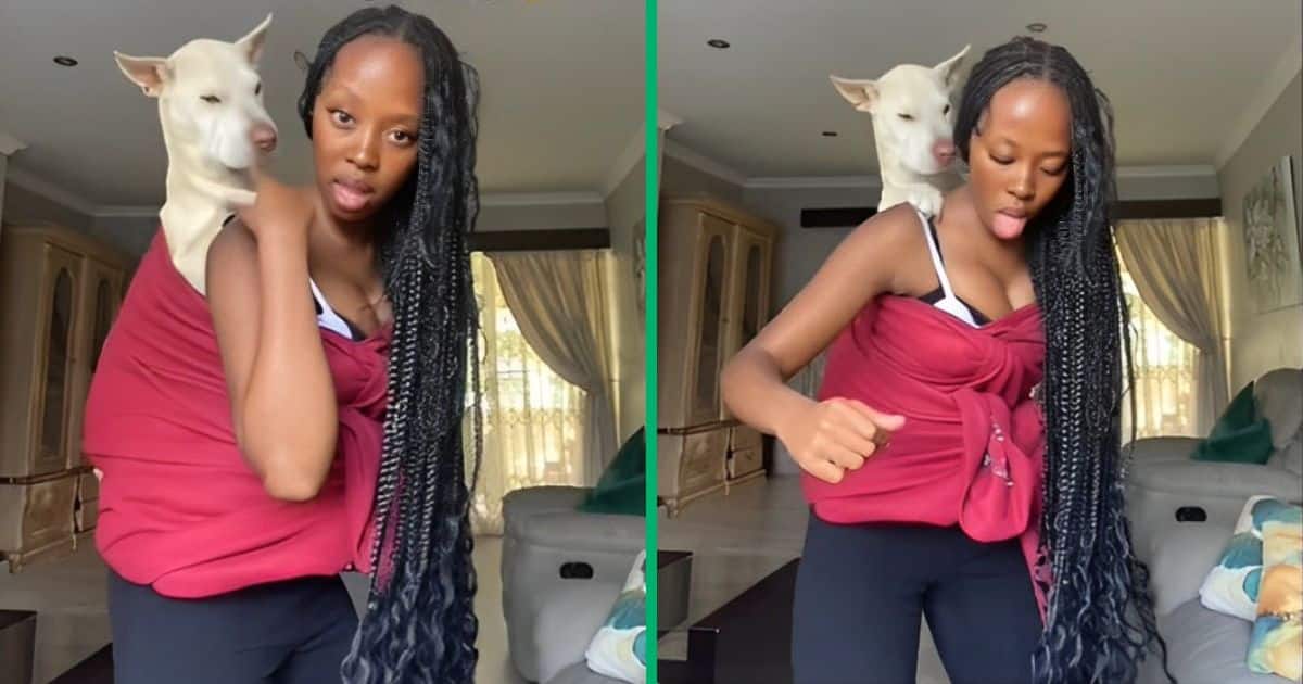 TikTok video shows woman dancing with dog