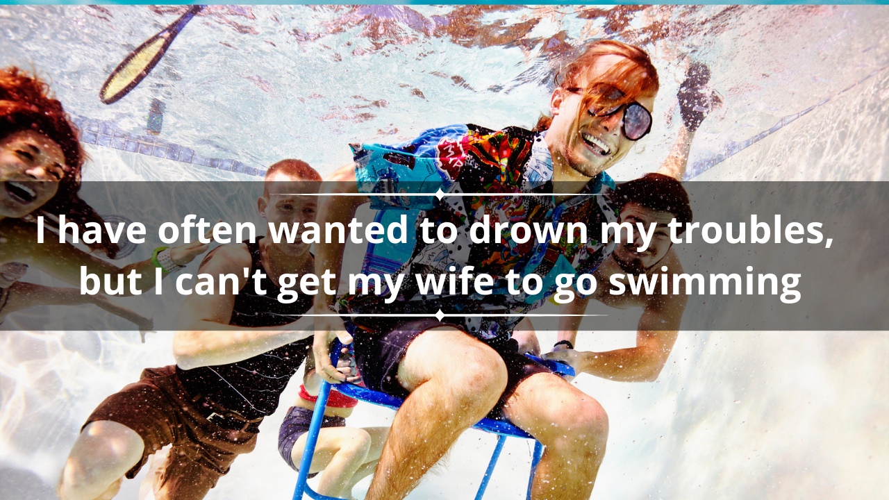 Funny swimming quotes