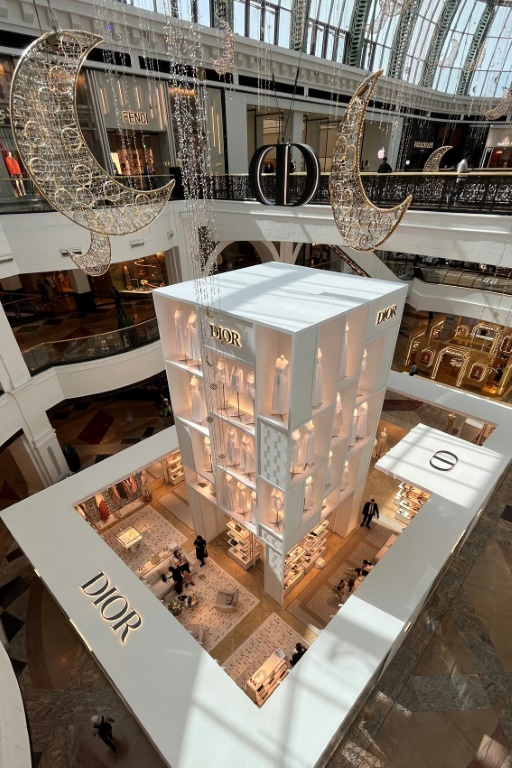 A huge multi-level Dior Ramadan display in  the Mall of the Emirates in Dubai