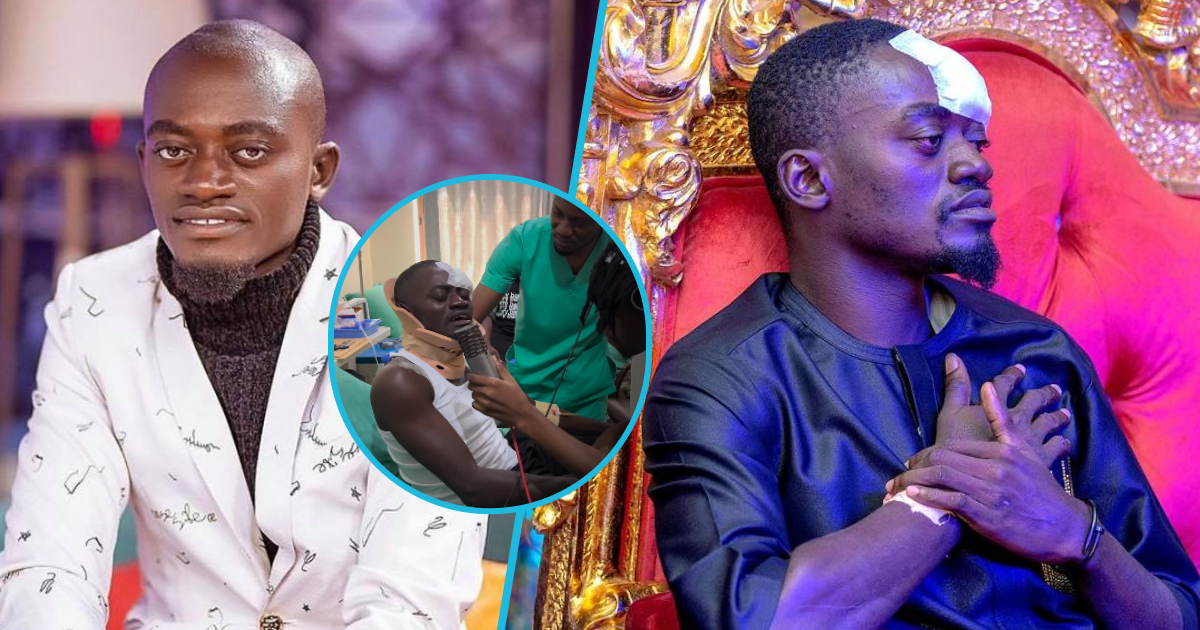 Lil Win records new song with Kweku Flick after gory accident, shoots video from hospital